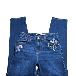 Levi Strauss Signature blue straight jeans with embroidery girls size 12